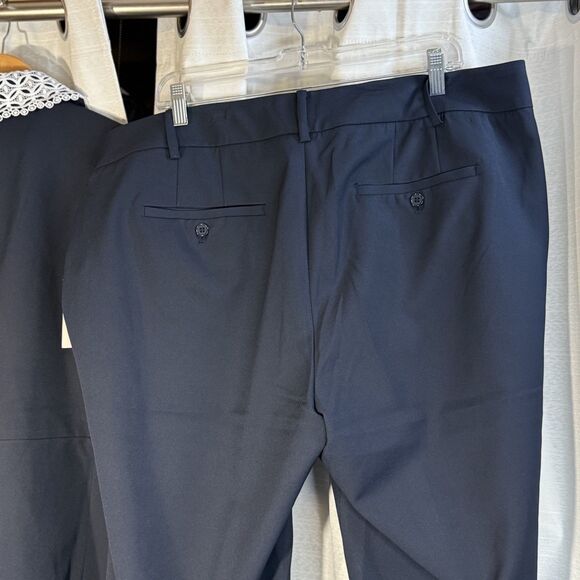 NWT Eloquii Blue Blazer Suit white Lace Jacket Career Business Travel   Size 18 - Picture 7 of 11